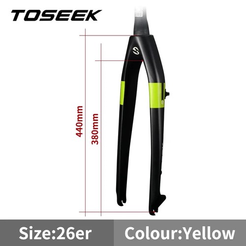 26/27.5/29 Inch Mountain Bike Full Carbon Fiber Fork Tapered Straight Rigid Fork - Picture 20 of 28