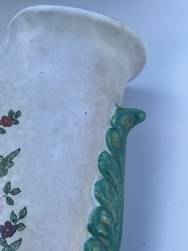 Vintage Vanro Italy R-766 signierte Blumenmuster Keramikvase 8,5"" einzigartiges Design - Bild 7 von 18