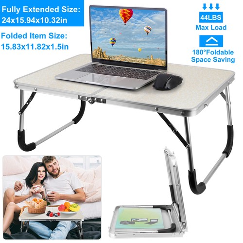 Laptop Desk for Bed Couch,Adjustable Bed Table Laptop Table w/ Leg Cup Holder - Picture 88 of 134