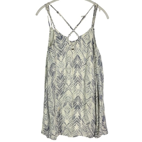 Vestido sin mangas tejido O'Neill Liana para mujer, XS, marfil y azul, 100 % viscosa - Imagen 6 de 13