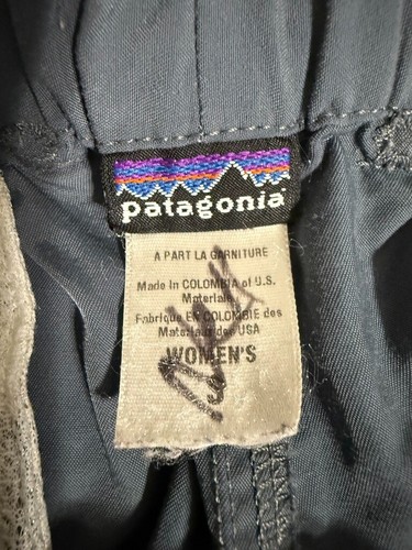 ☀️ Patagonia Go II Pants Women's Small Gray Chino Belted ~ 100% Nylon ~ Outdoors - Picture 8 of 10