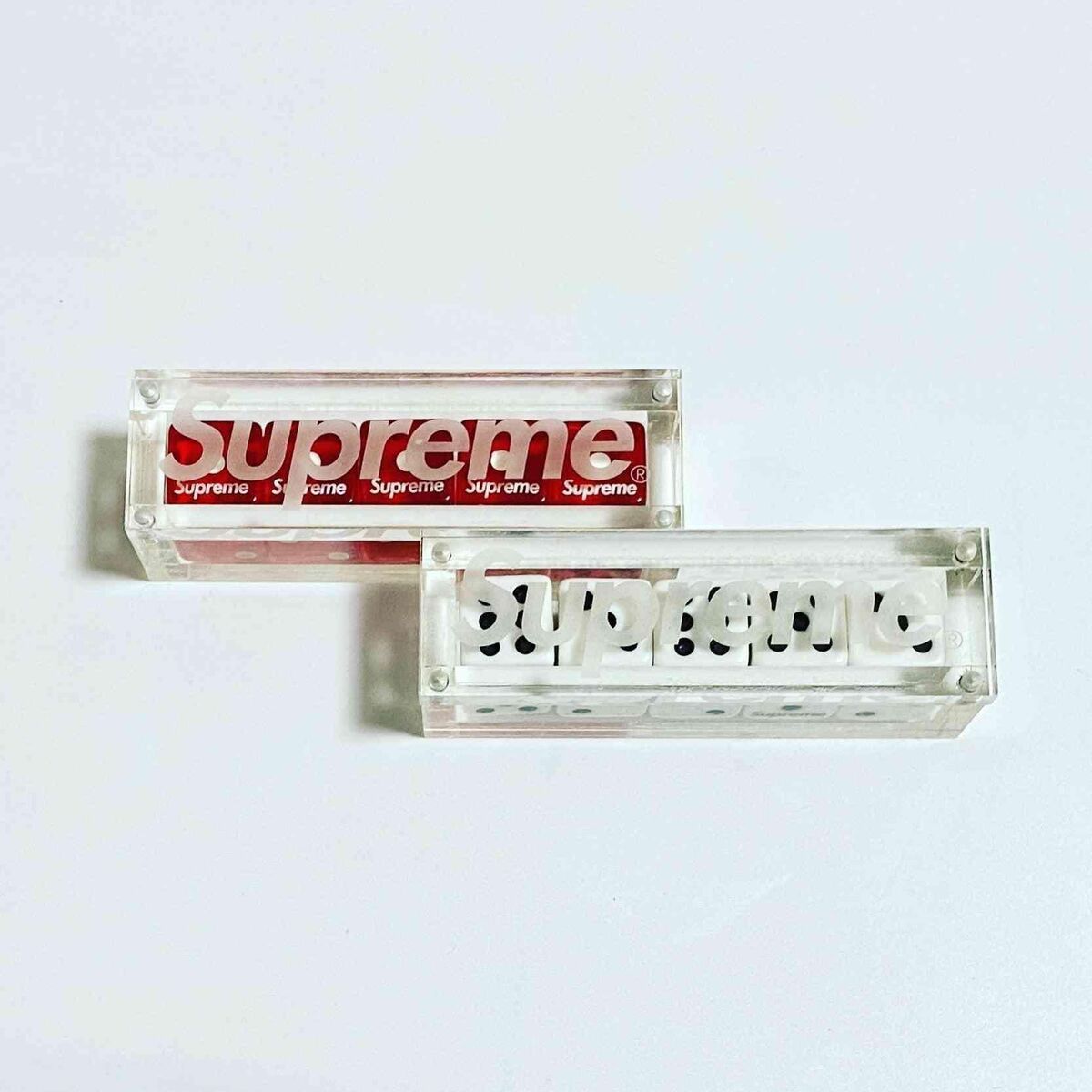 Supreme Dice Set Acrylic Case Box Logo 2011 Set | eBay