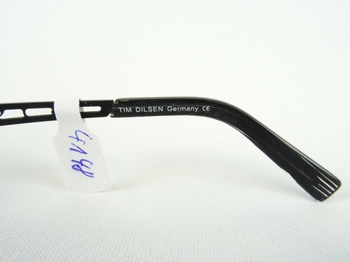 Tim Dilsen Damenbrille Brillengestell schwarz schmal Designbügel leicht Gr. M - Picture 3 of 7