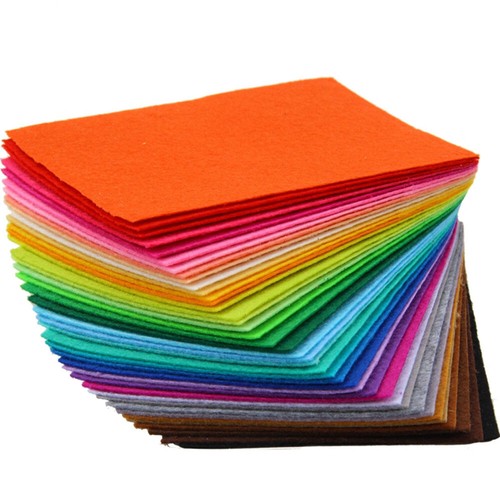 TRIXES 40 Felt Fabric Sheets *All Sizes* NEW Craft Sewing Fabric Assorted Colour - Picture 4 of 32