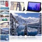 Snow Leather Stand Cover Case For Samsung Galaxy Tab S10 FE+X620/S11 x730 Tablet