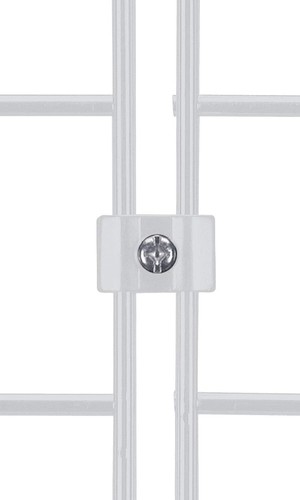 50 White Wire Grid Panel Connectors Connector Slat Grid Connect Join 1/4" Gauge - Picture 1 of 2