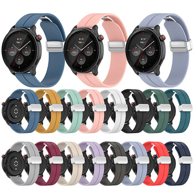 Magnetic Silver Buckle Watch Strap Watch Band Strap Part for Amazfit GTR Mini