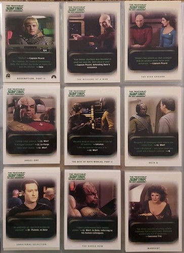 STAR TREK : TNG Quotable Rittenhouse 2005 YABIGMIKES BUNDLE Autos+Costumes++๐ฅ - Picture 8 of 24