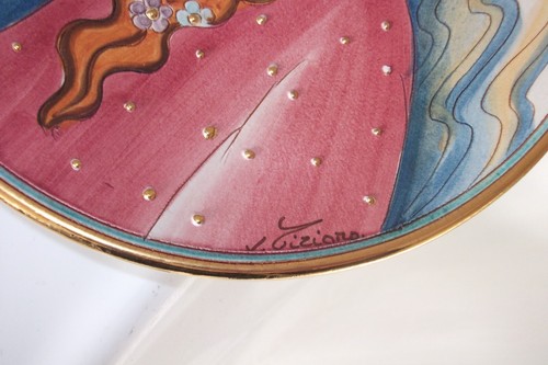 LA BELLE FEMME SERIE -LILIE 22CM TELLER VON V TIZIANO- HANDGEÄTZT VON VENETO FLAIR - Bild 9 von 17