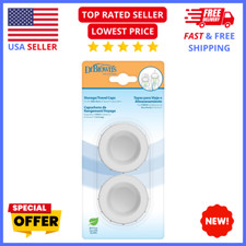 Baby Bottle Travel Caps 2-Pack   Leakproof Silicone Covers for On-the-Go Feeding