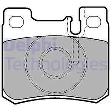 Delphi LP947 brake pad set, disc brake for Mercedes-Benz