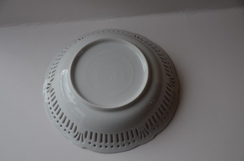 Jugendstil Durchbruchschale Silberhochzeit 22,5 cm Vintage schale Porzellan - Bild 7 von 7