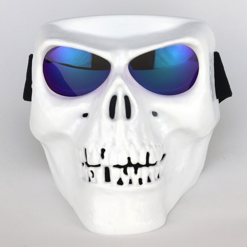 Motorcycle Windproof Goggles Skull Face Mask Shield ATV UTV XC Motocross Glasses - Picture 6 of 18