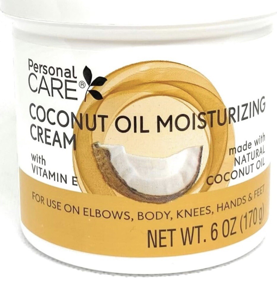 PERSONAL CARE Coconut Oil Moisturizing Cream Hydration & Glowing Complexion 6 oz
