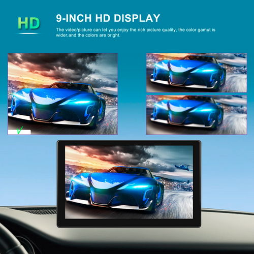 Dash Camera Car DVR Recorder 9in 4K Wireless Carplay Monitor W/4LED Rear Camera - Picture 19 of 24