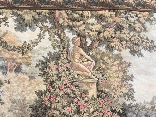 Vintage French Tapestry Wall Hanging Home Decorative Verdure Floral 105x75 cm - Picture 6 of 10