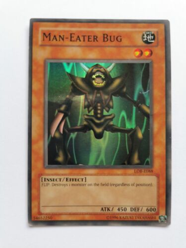 Yu-gi-oh ! Carte - BUG MAN-EATER - LOB E088 - 1996 - Photo 1/5