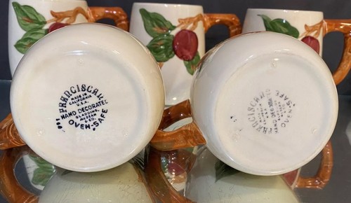 Franciscan..Apple...Set of (5) GrandMugs..Nice Set..No Issues..4.25"..BUY IT NOW - Picture 2 of 8