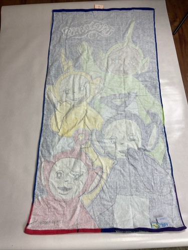 Vtg 1999 Teletubbies Beach Bath Towel TV Jay Franco 57” x 29” New W Tags - Picture 3 of 4