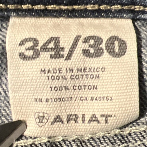 Ariat M5 Slim Straight Medium Wash Blue Jeans Size 34x30 (34x29) - Picture 7 of 12