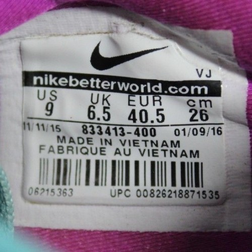 Nike Free TR 6 Running Cross Fit Shoes Size 9 Women's 833413-400 - Picture 7 of 7