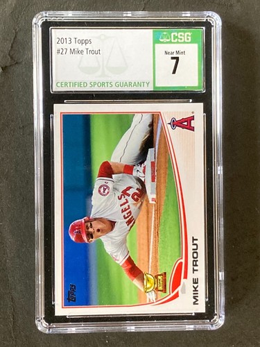 2013 Topps #27 Mike Trout Green Label CSG 7 - Bild 1 von 2
