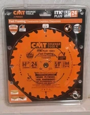 CMT P08024 ITK Plus Fast Framing 8-8-1/4-in 24-Teeth 5/8-Bore Circular Saw Blade