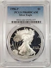 1996 $1 PCGS PF68 1 Ounce Silver American Eagle Proof Coin 9910.68/45056197 Rare