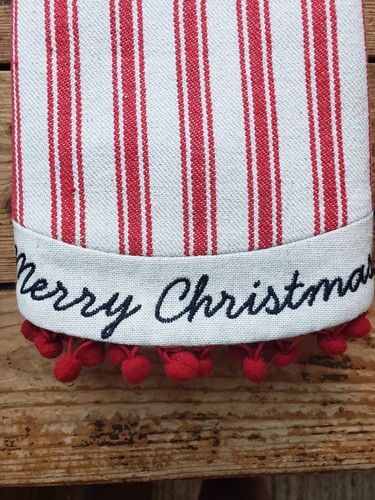 Set Of Two Mini Christmas Tree Skirt, New. Farmhouse Country, ADORABLE - Picture 3 of 11