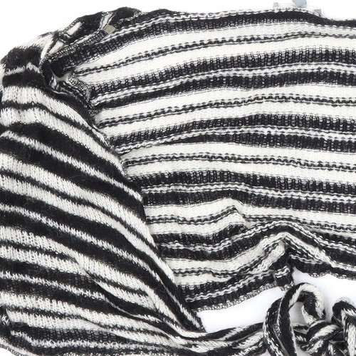 Per Una Womens White V-Neck Striped Acrylic Blend Cardigan Size M - Picture 7 of 12