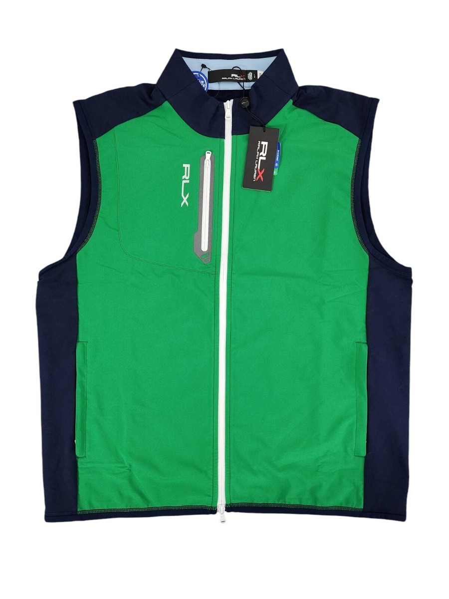 RLX Ralph Lauren Navy/Green Golf Vest Men's Size Large New | eBay