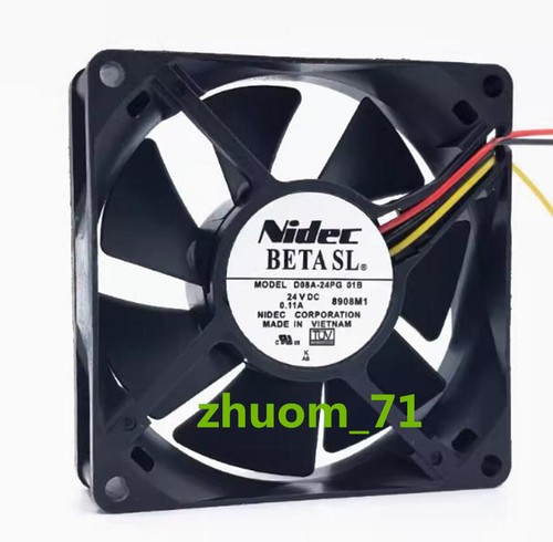 1PC NIDEC D08A-24PG 01B 24V 0.11 8CM 80*80*25MM inverter cooling fan - Picture 2 of 5