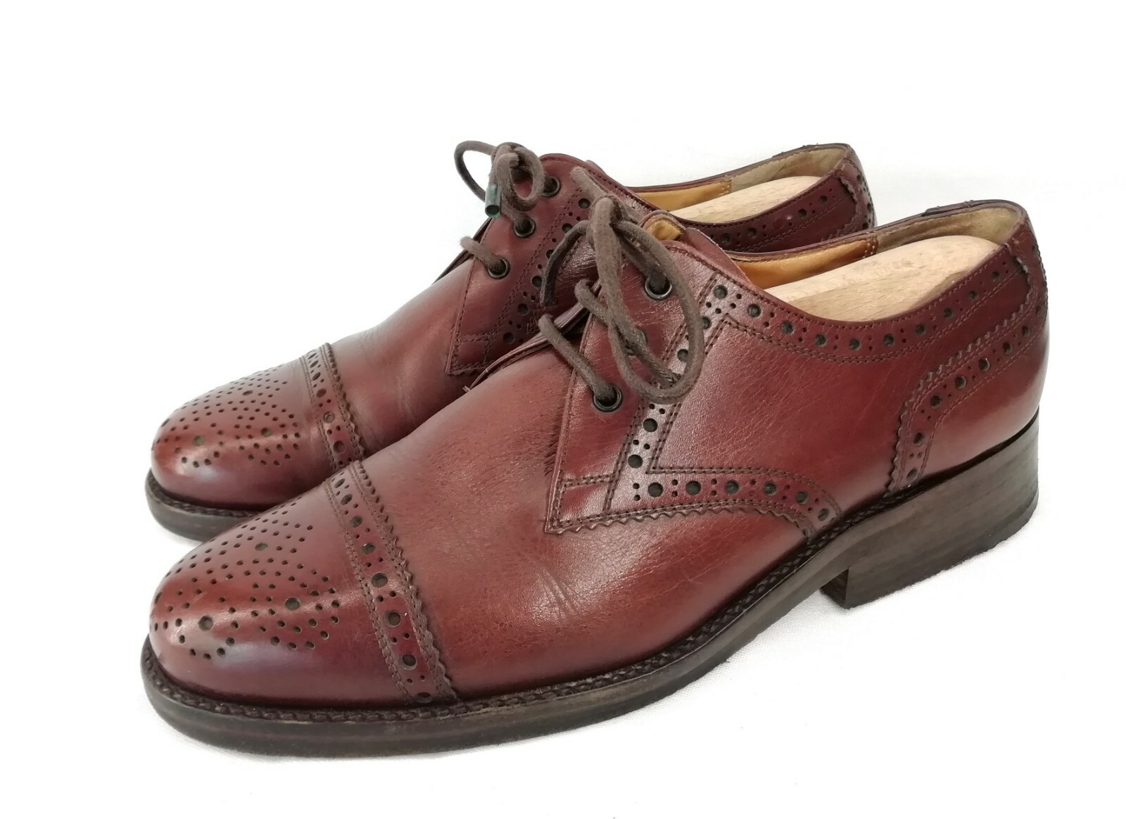 7 Leder Braun Herrenschuhe Business Derby Budapester Wildleder Salamander Turnschuhe Damen Schnürschuh Gr. rot