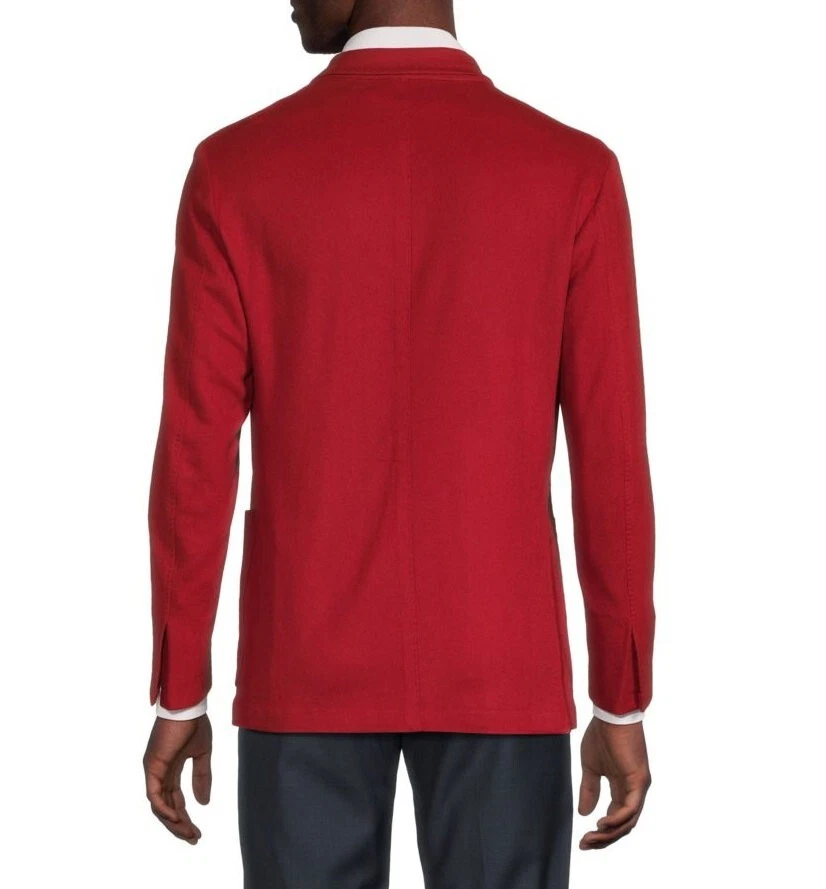 $3,995 NWT Kiton Sartorio Napoli 2-Button Red 100% Cashmere Sport Coat 40R, 42R - Image 4 of 4