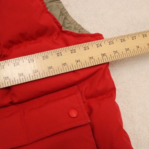 Vintage Eddie Bauer Quilted Goose Down Puffer Vest Mens XLarge Red Made In USA - Picture 18 of 22