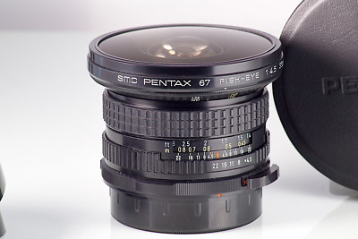 PENTAX 67 SMC F4.5 35 35mm 6x7 FISH-EYE CLA EXCELLENT TESTED LATE