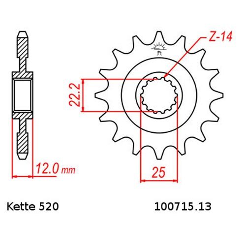 Chain Set GasGas Ec 250 01-11 Chain RK GB 520 Exw 112 Open Gold 13/48 - Picture 2 of 4