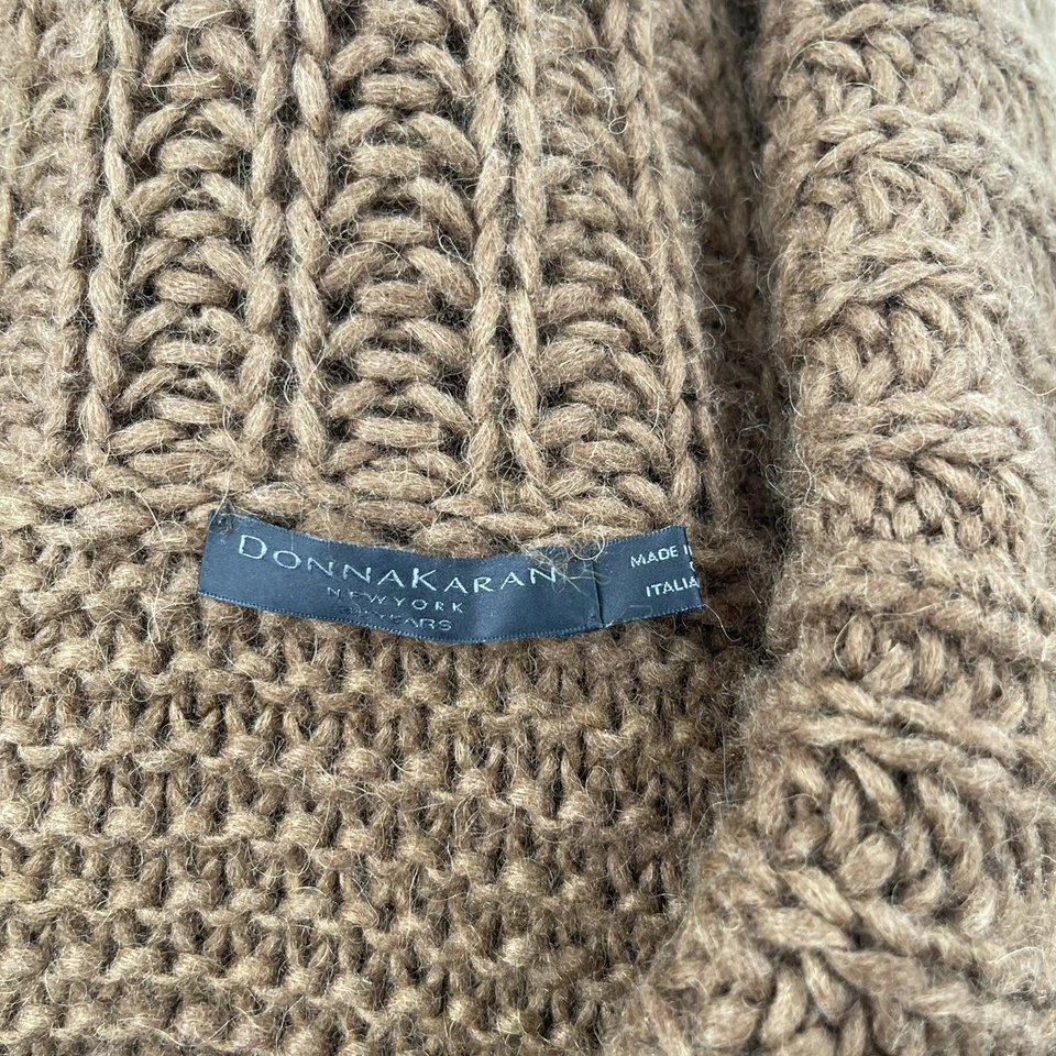 Vintage DKNY 90’s wool Oversized sweater Medium Brown - Image 2 of 4