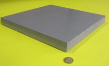 CPVC Sheet, Gray, 1.00" Thick x 12" Wide x 12" Length