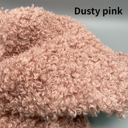 Curly Plush Faux Sherpa Fleece Fabric Furry DIY Toy Doll Material 40 45CM - Picture 40 of 42