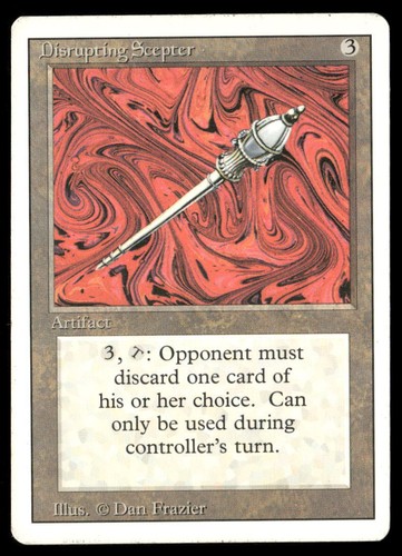 MTG Disrupting Scepter - Revised Edition - Rare - Magic the Gathering - Picture 1 of 2