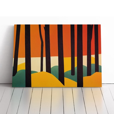 Abstract Spring Forest Vol.4 Canvas Wall Art Print Framed Picture Home ...