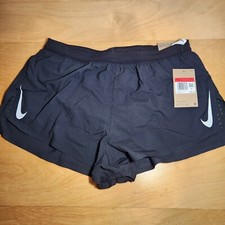 Men Sz L - Nike 2” Aeroswift Running Racing Shorts Black CJ7837-010 New