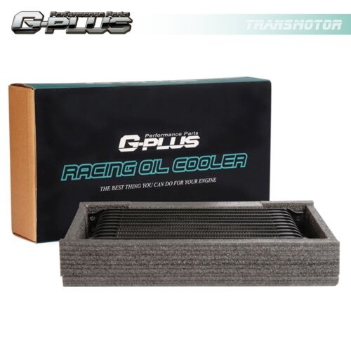 Fit For Universal 10 Row 10AN Engine Oil Cooler Black + Filter Adapter Kit - Foto 6 di 9