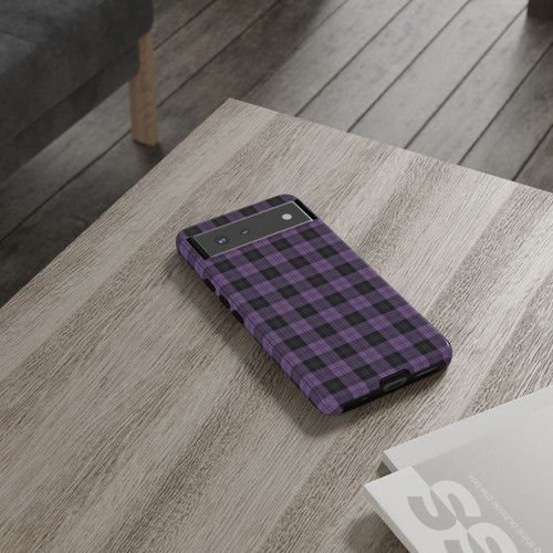 Personalized Purple And Black Plaid Tough Case For iPhone, Galaxy and Pixel - Picture 156 of 272