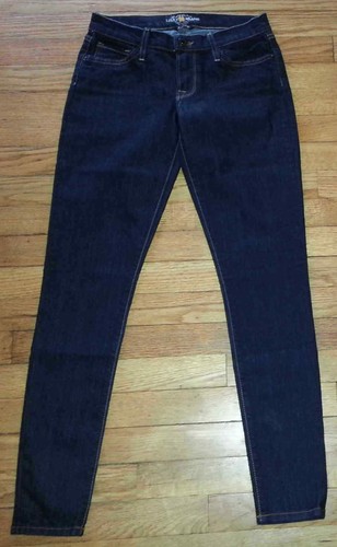 Jeans Lucky Brand ajustados azules denim azul oscuro nuevos sin etiquetas $80 talla 2/26 26x29 p3203 - Imagen 2 de 10