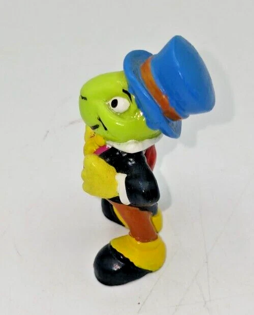 Disney Jiminy Cricket Pinnochio Cake Topper Vintage Bullyland Hecho en Alemania Foto 4 de 4