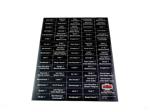 Custom Star Wars Vintage Kenner 1980 ESB Darth Vader Collectors Case stickers