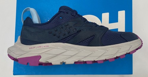 HOKA ONE ONE Women’s 7.5B Anacapa Breeze Low Outer Space/Harbor Mist Hiking Shoe - Picture 3 of 11