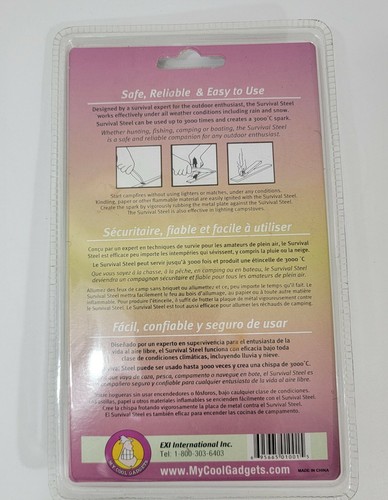 Survival Steel All Weather Fire Starter: Outdoorsman Model New - Picture 2 of 3